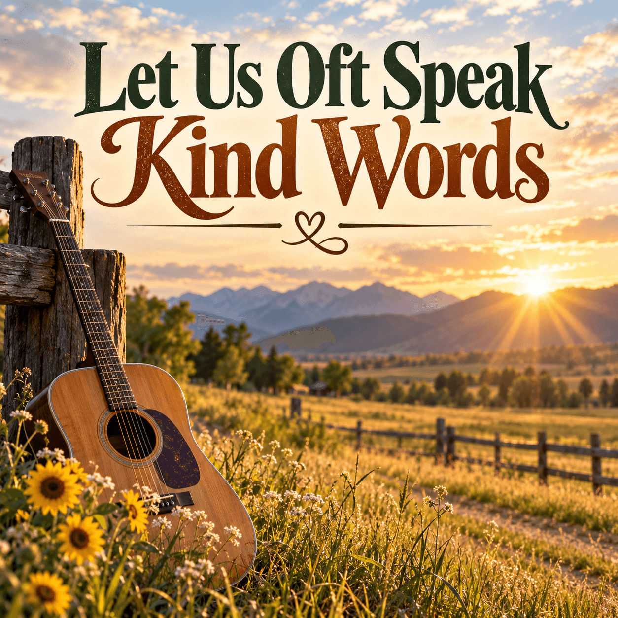 Let Us Oft Speak Kind Words artwork