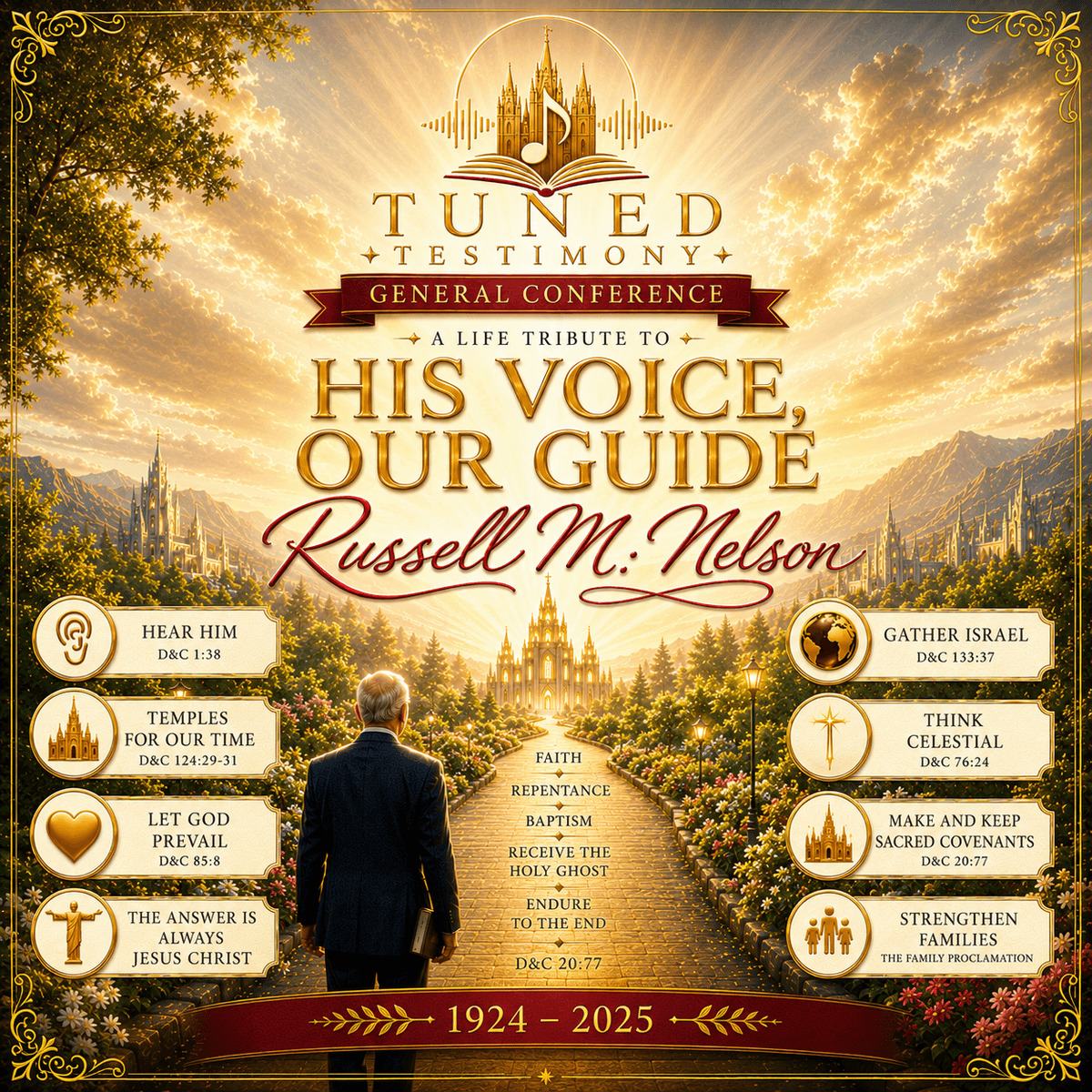 Russell M. Nelson: His Voice, Our Guide (Life Tribute) cover art